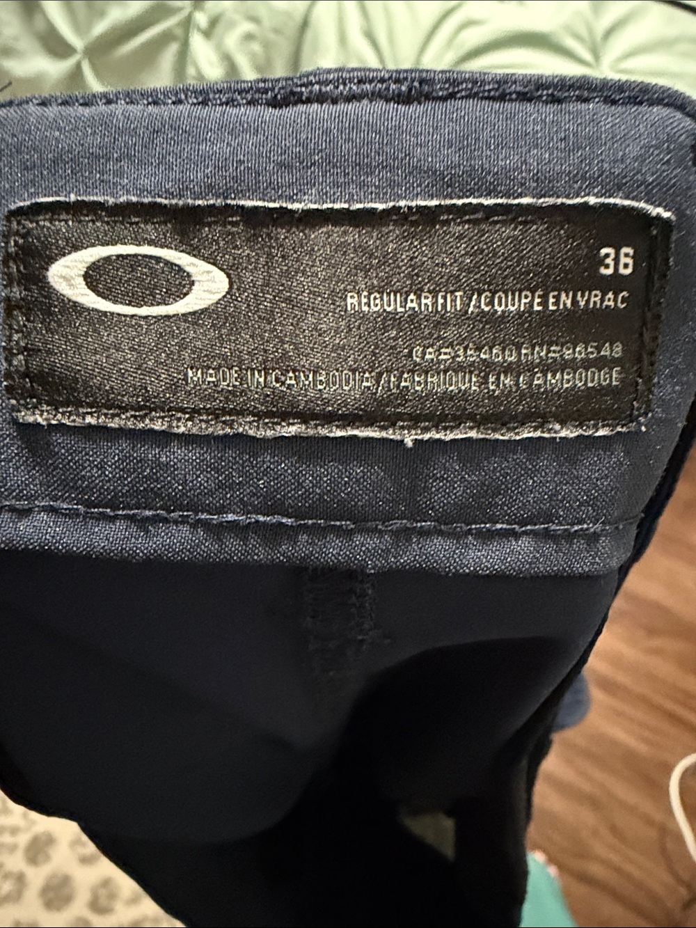 Oakley Performance Shorts Men’s Dark Blue Lightweight Stretch Active Size 36 - Picture 6 of 8